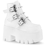 Ashes-55 White Vegan Leather Demonia Colombia - Image 2