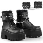 Ashes-57 Demonia Colombia Black Vegan Leather - Image 2