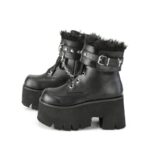 Ashes-57 Demonia Colombia Black Vegan Leather - Image 4