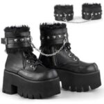 Ashes-57 Demonia Colombia Black Vegan Leather - Image 6