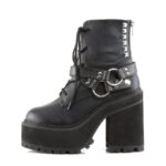 Assault-101 Black Vegan Leather Demonia Colombia - Image 4