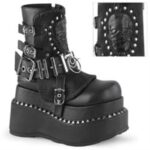 Bear-150 Demonia Colombia Black Vegan Leather - Image 6
