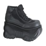 Boxer-01 Zapatos Demonia Black Vegan Leather - Image 2