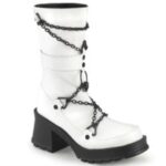 Bratty-120 Demonia Colombia White Vegan Leather - Image 3