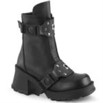 Bratty-56 Black Vegan Leather Demonia Colombia - Image 3