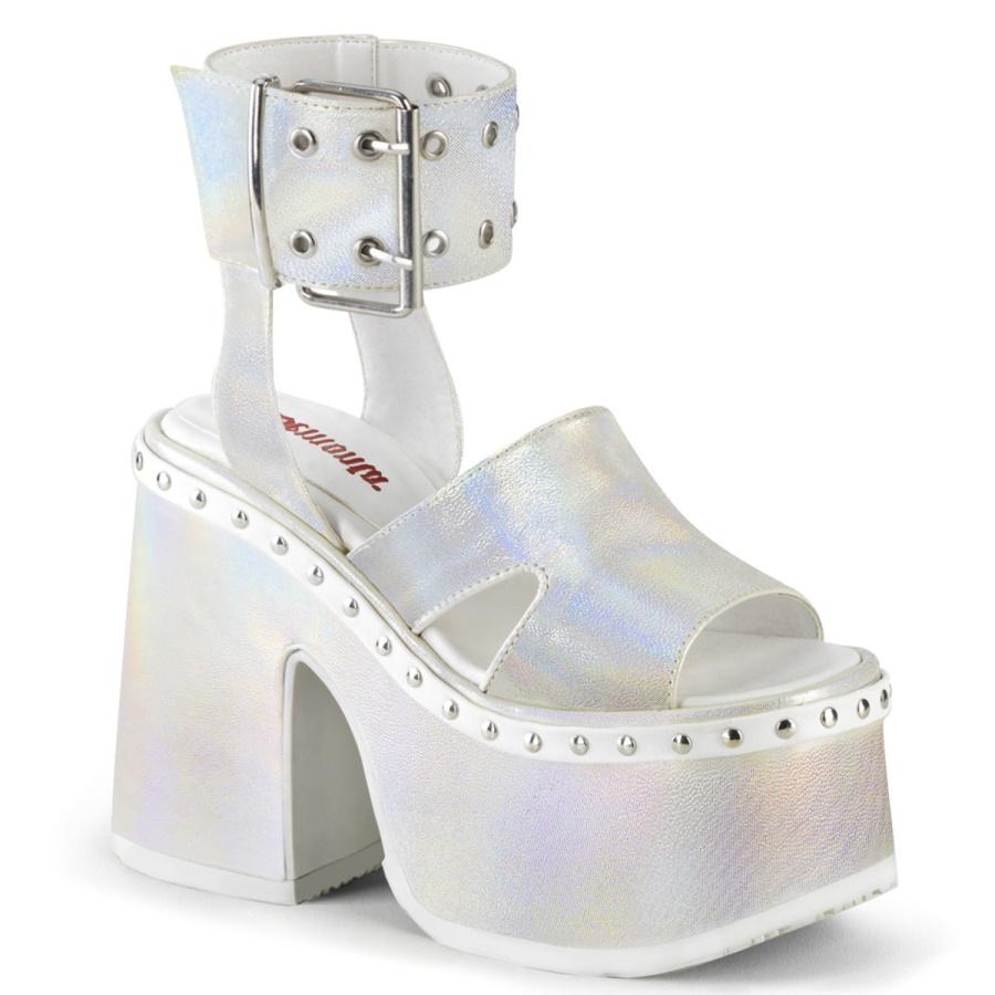 camel_102_zapatos_demonia_white_hologram.jpg Camel-102 Zapatos Demonia White Hologram - Image 1