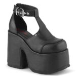 Camel-103 Black Vegan Leather Zapatos Demonia - Image 2