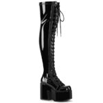 Camel-300 Black Str Patent Zapatos Demonia