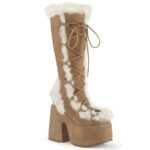 Camel-311 Demonia Colombia Camel Vegan Suede