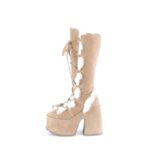 Camel-311 Demonia Colombia Camel Vegan Suede - Image 4