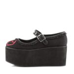 Click-02-1 Zapatos Demonia Black Canvas - Image 4