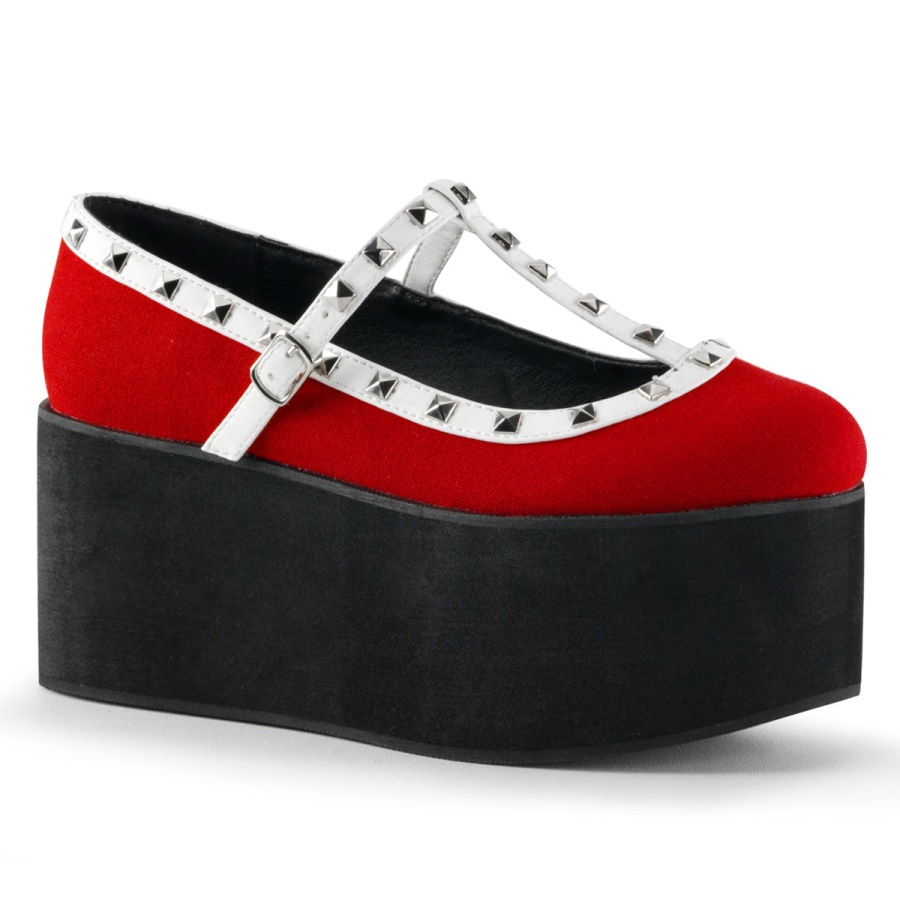 click_07_zapatos_demonia_red_canvas_black.jpg Click-07 Zapatos Demonia Red Canvas-Black - Image 1