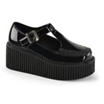 Creeper-214 Black Patent Zapatos Demonia - Image 2