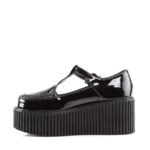 Creeper-214 Black Patent Zapatos Demonia - Image 4