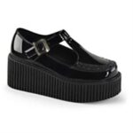 Creeper-214 Black Patent Zapatos Demonia - Image 6