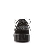 Creeper-216 Zapatos Demonia Black Vegan Suede - Image 3
