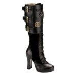 Crypto-302 Demonia Colombia Black Vegan Leather-Microfiber - Image 6