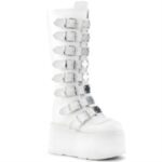 Damned-318 Demonia Colombia White Vegan Leather - Image 6
