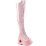 Demonia Colombia Baby Pink Stretch Holo Dynamite-300 - Image 2