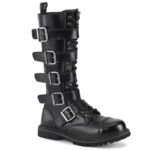 Demonia Colombia Black Leather Riot-18Bk