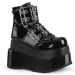 Demonia Colombia Black Patent-Vegan Leather Bear-104 - Image 2
