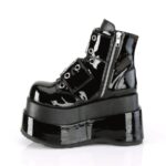 Demonia Colombia Black Patent-Vegan Leather Bear-104 - Image 4