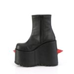 Demonia Colombia Black-Red Vegan Leather Slay-77 - Image 4