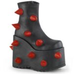 Demonia Colombia Black-Red Vegan Leather Slay-77 - Image 6