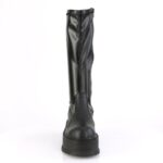 Demonia Colombia Black Stretch Vegan Leather Slacker-200 - Image 3
