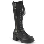 Demonia Colombia Black Vegan Leather Bratty-206 - Image 6