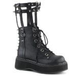 Demonia Colombia Black Vegan Leather Emily-357