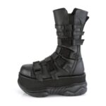 Demonia Colombia Black Vegan Leather Neptune-210 - Image 4