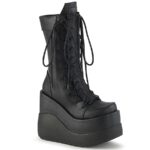 Demonia Colombia Black Vegan Leather-Patent Void-118 - Image 2