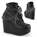Demonia Colombia Black Vegan Leather Poison-101 - Image 2