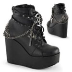 Demonia Colombia Black Vegan Leather Poison-101 - Image 6