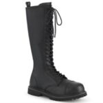 Demonia Colombia Black Vegan Leather Riot-20 - Image 6