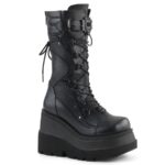 Demonia Colombia Black Vegan Leather Shaker-70 - Image 2