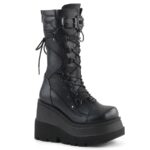 Demonia Colombia Black Vegan Leather Shaker-70