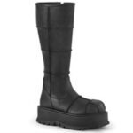 Demonia Colombia Black Vegan Leather Slacker-230 - Image 6