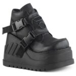 Demonia Colombia Black Vegan Leather Stomp-15 - Image 6