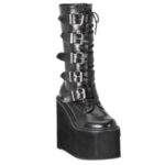 Demonia Colombia Black Vegan Leather Swing-220 - Image 6