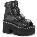 Demonia Colombia Black Vegan Leather&Hologram Ashes-70 - Image 6