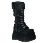 Demonia Colombia Black Vegan Suede Bear-202 - Image 2