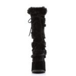 Demonia Colombia Black Vegan Suede Camel-311 - Image 3