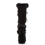 Demonia Colombia Black Vegan Suede Camel-311 - Image 5