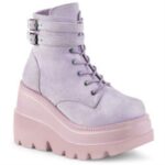 Demonia Colombia Lavender Vegan Suede Shaker-52 - Image 3