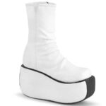 Demonia Colombia White Faux Suede Violet-100 - Image 2