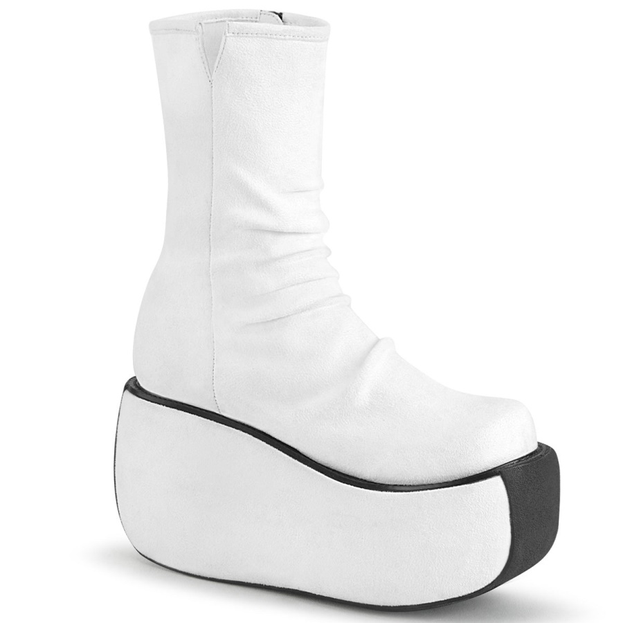 demonia_colombia_white_faux_suede_violet_100.jpg Demonia Colombia White Faux Suede Violet-100 - Image 1