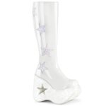 Demonia Colombia White Patent-White Multi Glitter Dynamite-218 - Image 2