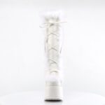 Demonia Colombia White Vegan Leather Camel-311 - Image 3